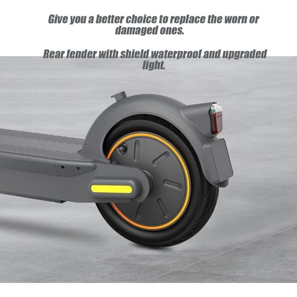 Rear Fender with Ultra Bright LED Tail Light for Segway Ninebot Max G30/G30LP/G30LE/G30LE Ⅱ/G30D/G30e/G30e ii Electric Scooter with Hook