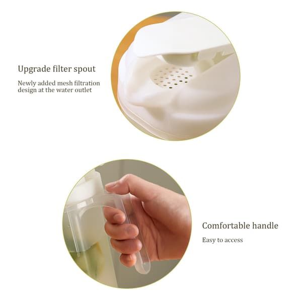 Carafes, Refrigerator Pitchers with Lids, Leak-Proof Water Pitcher for Refrigerator Door for Iced Tea Drinks 1.8L