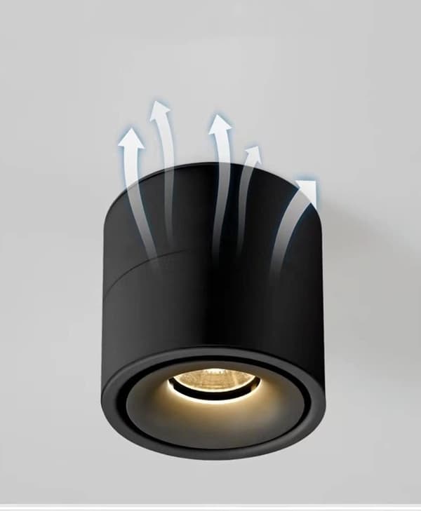 LED 12W Dæmpbar Loftspot Konstbelysning Spotlights Indo
