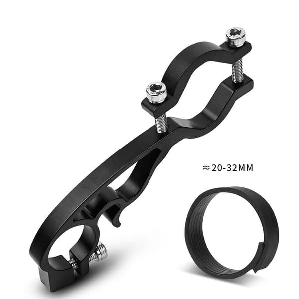 Cykelstyrforlænger, multifunktionel holder i aluminiumslegering sort