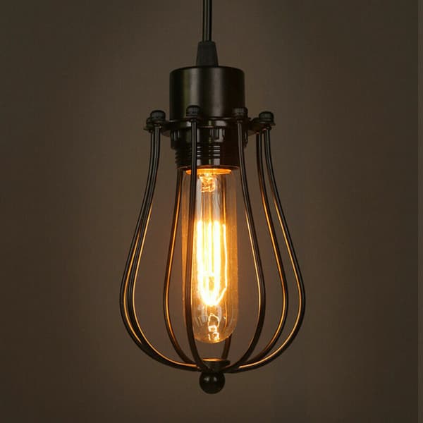 Vintage Industrial Metal Ceiling Lamp with Loft Shade