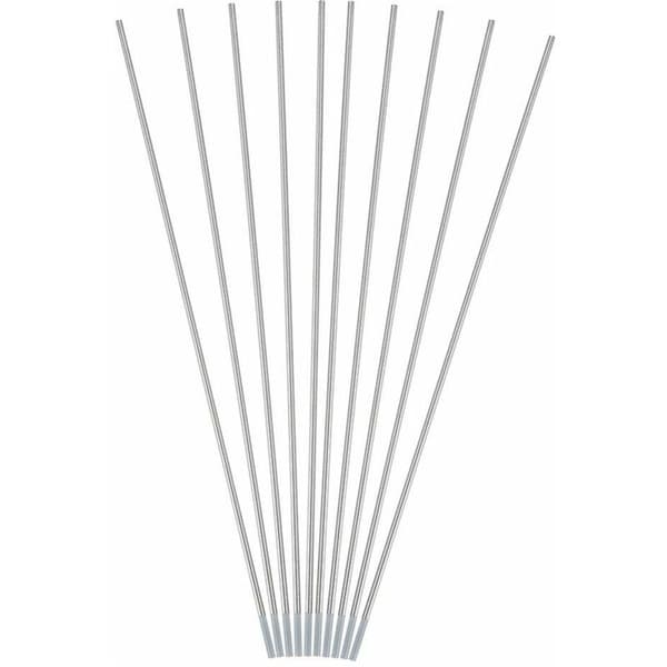 10 stk. WC20 wolframelektroder professionelle rene wolframelektroder til svejsning af rustfrit stål og kulstofstål Størrelse (valgfri) (1,6 mm 175 mm)