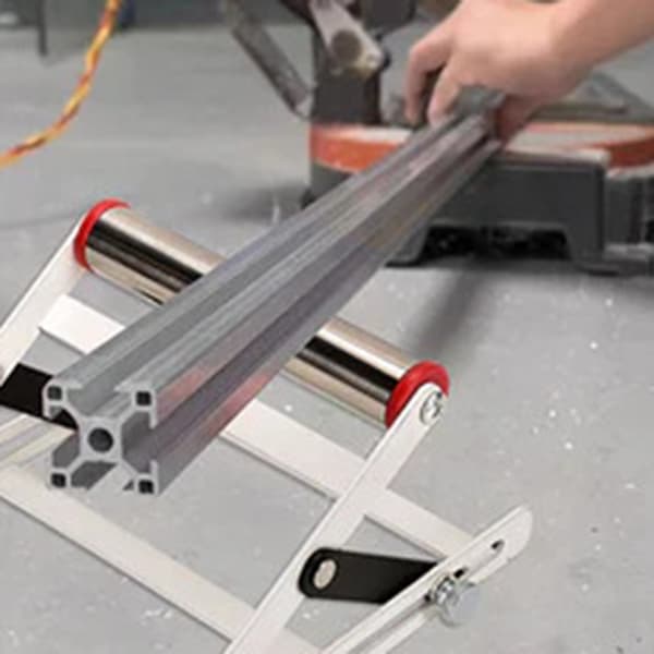 Cutting Machine Long Material Support Stand Heavy Duty Roller Holder for Table Saw Mill Tray Rack Tray Rack