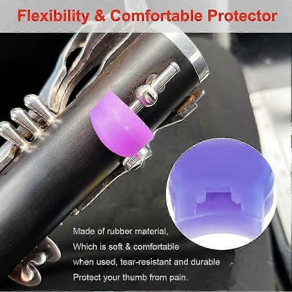 Silicone Clarinet Thumb Rest Professional Clarinet Thumb Protector for Most Clarinets
