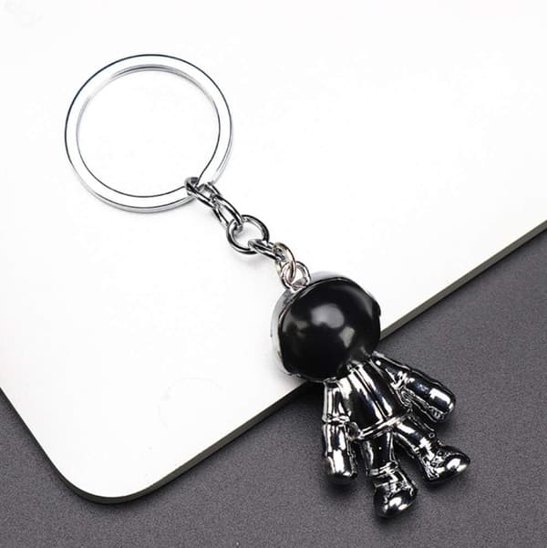 Astronautti Avaimenperä (Musta) Cool Astronautti Avaimenperä Robotti Mies Ke