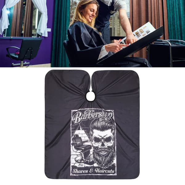Frisørkappe Hårklippekappe Polyester Vanntett Antistatisk for Salong Frisør