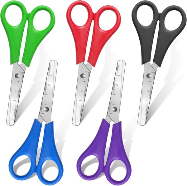 100-pack saxar för barn 5 tum blå, röd, grön, svart, lila style_name style_name