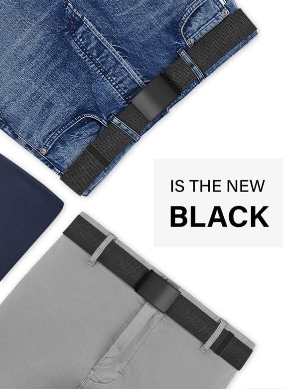 Men's Belts, Work Belts for Men, Adjustable Canvas Fabric Nylon Golf Belt That Fits Everywhere
