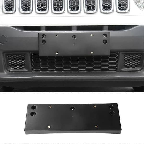 Nummerpladeholder foran til Jeep Renegade 2016-2021 Nummerplade Sort