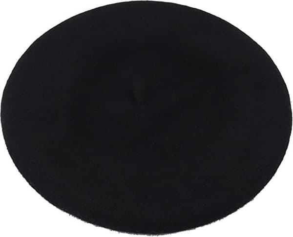 En sort efterårs- og vinterhat, M(56-58cm), velegnet til shopping og tøjmatchning