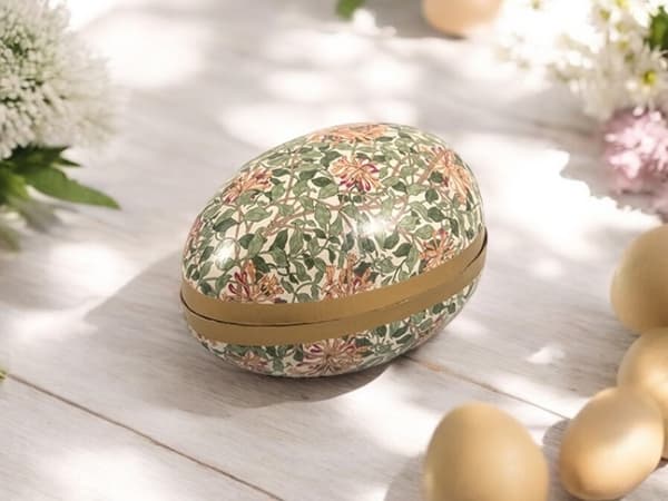 Pääsiäismuna William Morris, Honeysuckle, 15 cm