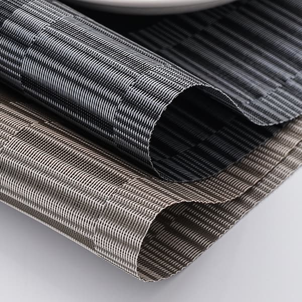 Sarja, jossa 6 pestävää PVC-tablettia, liukueste, lämmönkestävä, helppo C C