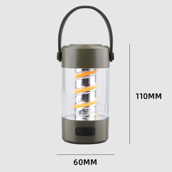 Wireless Multifunction Speaker Camping Lamp Water Resistant, Robust Night Light for Outdoor Activities Without Bracket Without Bracket