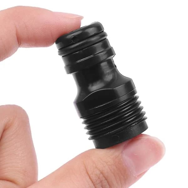 2 stk 1/2 BSP Gevindhaneadapter Haveslange Hurtig Rørforbindelse Fittings Havevandingssystem Dele Nippelstik