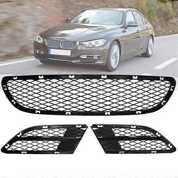 Bilset med 3 främre nedre stötfångargaller för 3-serie E90 E91 325i 328i 335i