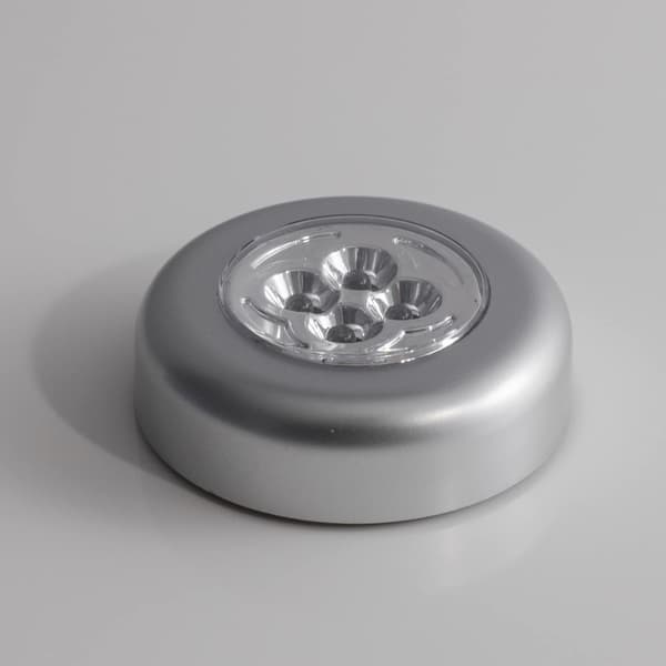 Sæt med 3 selvklæbende batteridrevne spotlights med hvide LED til indendørs brug