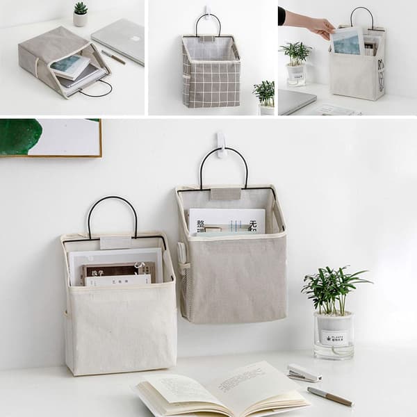 Wall Hanging Fabric Storage Bag, Caddy Bag, Over Door Pocket, Organizer