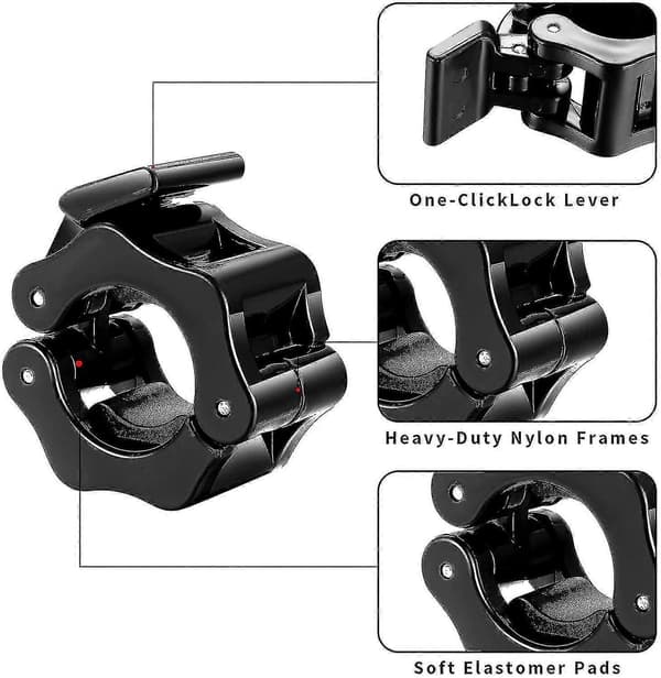 4 Pieces Dumbbell Clamps, Quick Release for 23-25mm, Dumbbell Quick Release C
