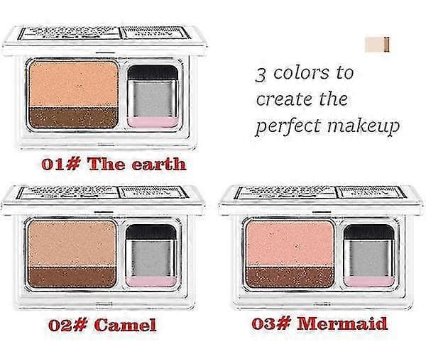 Eyeshadow Quick-drying Double Gradient Eyeshadow Easy to Use Long-lasting Waterproof Eyeshadow