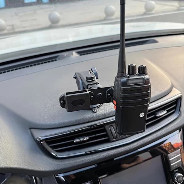 Air Vent Mount for Dual Radios Secure Stand Walkie-talkies Stand Efficient Intercoms Stand for Communication Devices