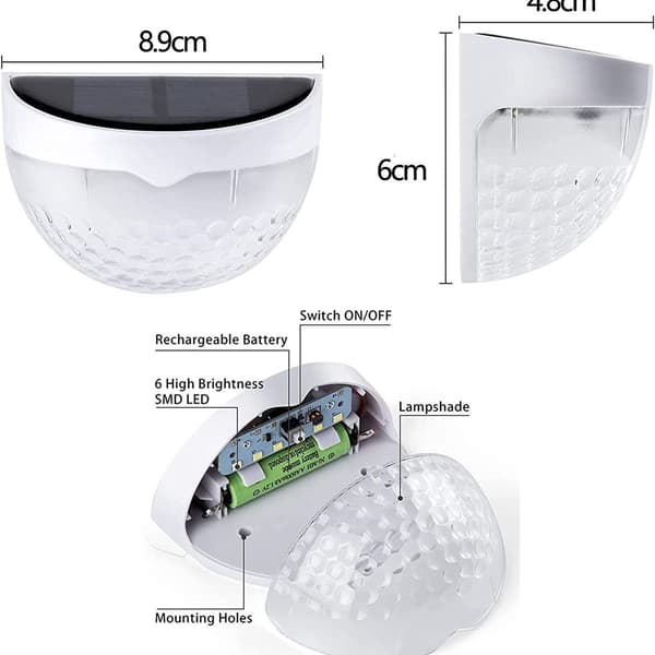 Solar Wall Light Outdoor, Dual Mode Solar Wall Light Outdoor, Beautiful Light Pattern