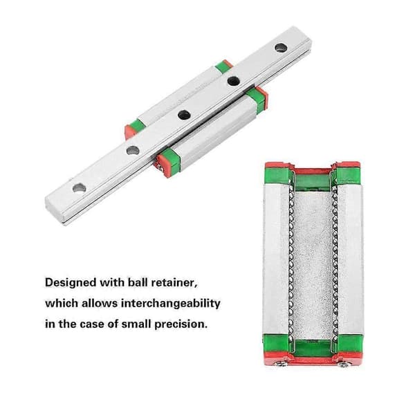 100 mm MGN9H 9 mm miniatyr lineær skinneguide bredde + glideblokk for 3D-skriver og CNC-maskin