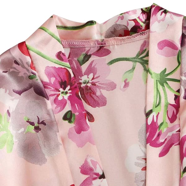 L Storlek Imitation Silke Pyjamas Dammönster Nattlinne Underkläder Robe Underkläder Pyjamas Sexig
