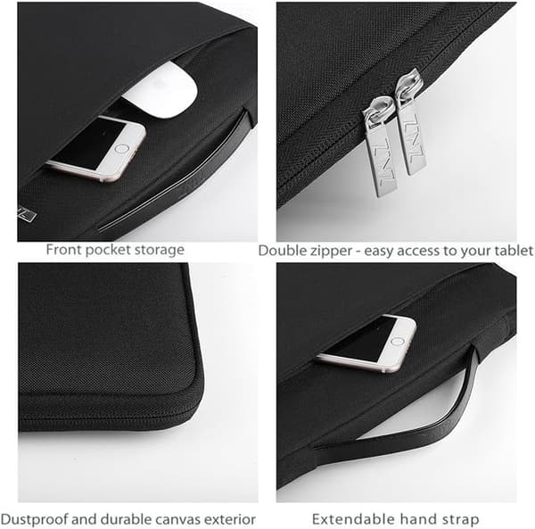 15.6 inch Laptop Protective Case, Handbag Briefcase Cover, Black