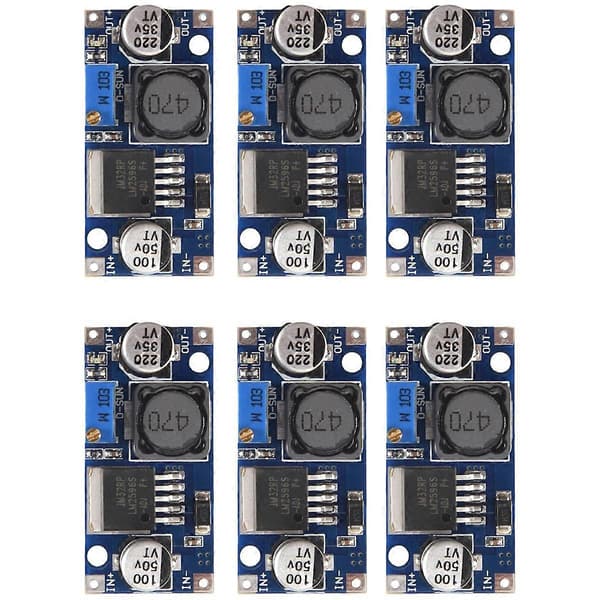 6-pack LM2596 DC to DC Buck Converter 3.0-40V to 1.5-35V Power Supply Step Down Module (6-pack)