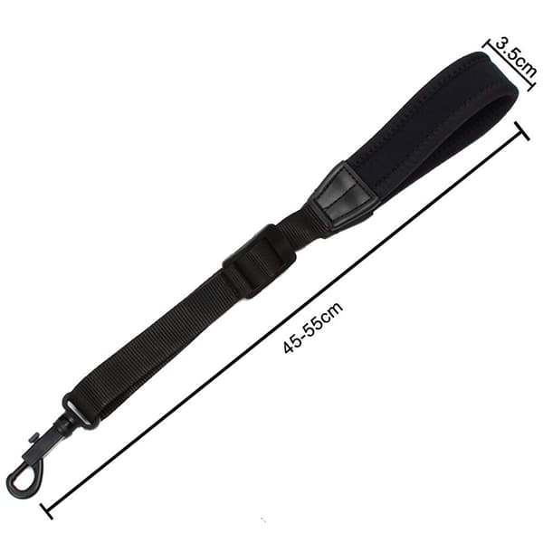 Saxophone Strap, Adjustable Saxophone Neck Strap (Black)