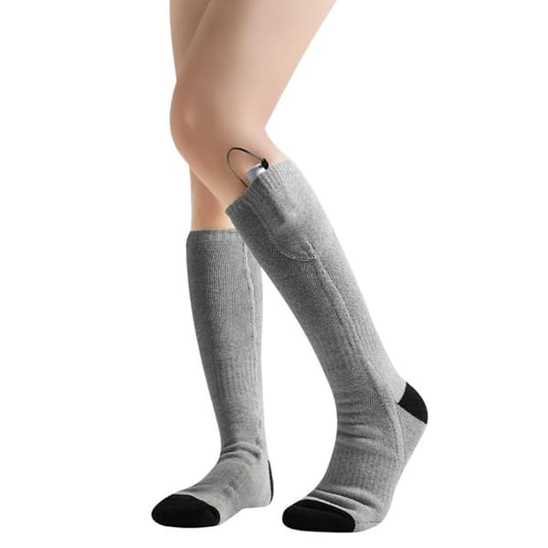 Heated Socks Adjustable Temperature USB Battery Self-Heating Long Tube Warmers