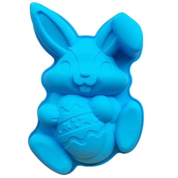 Stor påskehareform, bagt fødevaregodkendt silikone kageform Banmo
