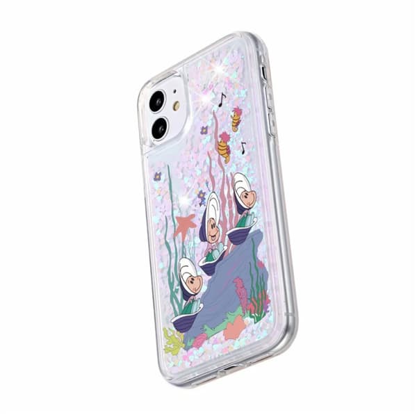 Liquid Glitter Phone Case Compatible with iPhone Dynamic Liquid Moving Sand TPU Flash Cover Case