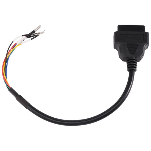 16-Pin OBD OBD2 K-Line Can Jumper Tester Connector Car Diagnostic Extension Cable Pigtail Cord