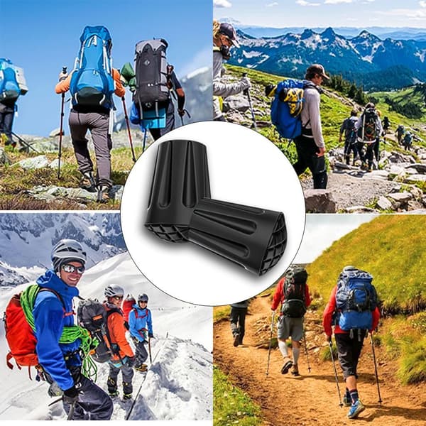 Tilbehør til vandrestave - skridsikre gummifodovertræk
