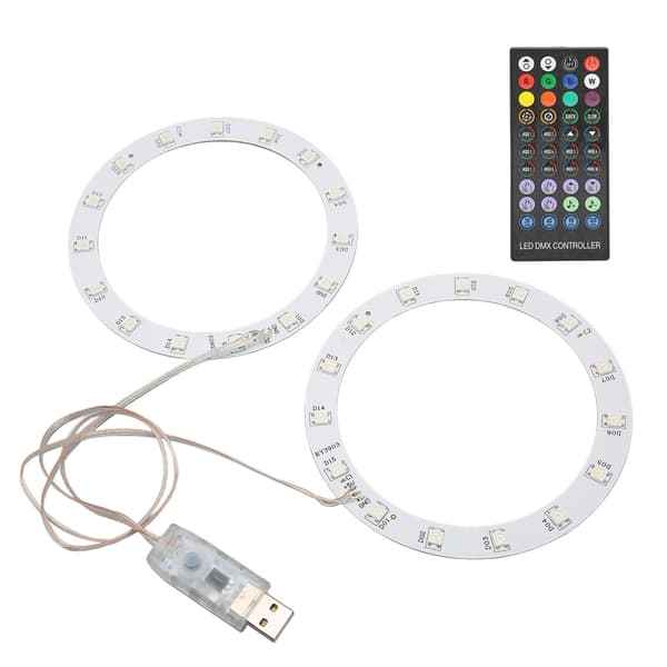 RGB LED-lyslistsett for PS5-konsoll, synkronisert musikk, spilllyd, 8 farger, 400 lyseffekter, 3 kontrollmetoder