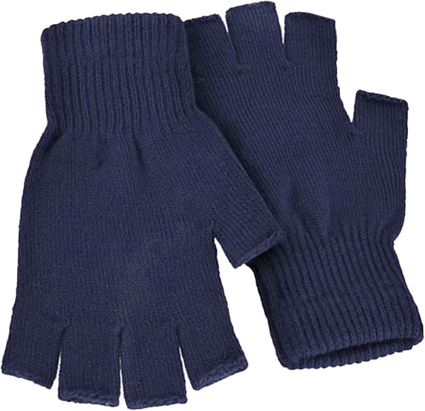 SVARTA TERMISKE FINGERVANTAR -