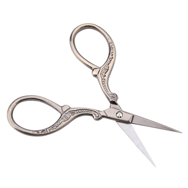 DIY Cross Stitch Antique Sewing Scissors Embroidery Tool Small Scissors (Bronze)