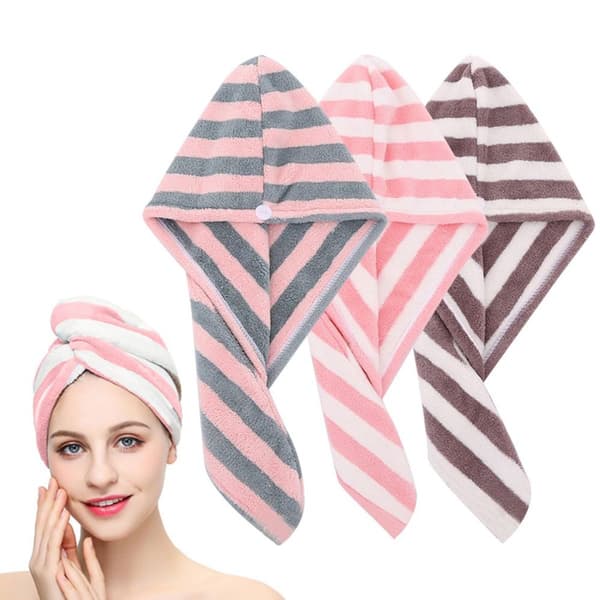 Hårhåndkle Superabsorberende Vri Turban