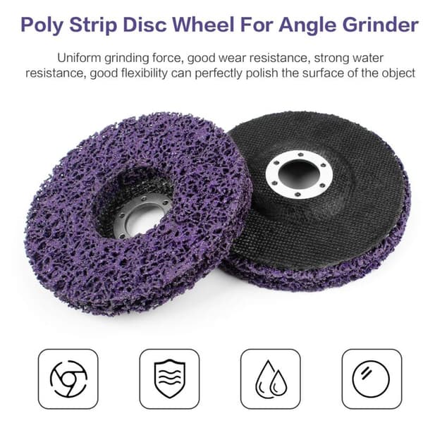 Grinding Disc for Angle Grinder 2 pcs Stainless Steel Cleaning Disc 125mm Grinding Disc for Rust Removal from Paint Angle Grinder Accessories