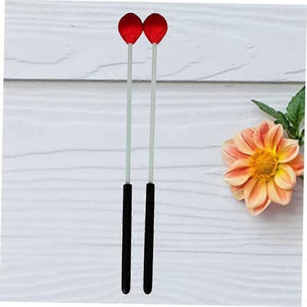 1 Pair Yarn Mallets for Marimba Percussion Sticks Marimba Mallets Marimba Sticks Medium Hammer [CO]