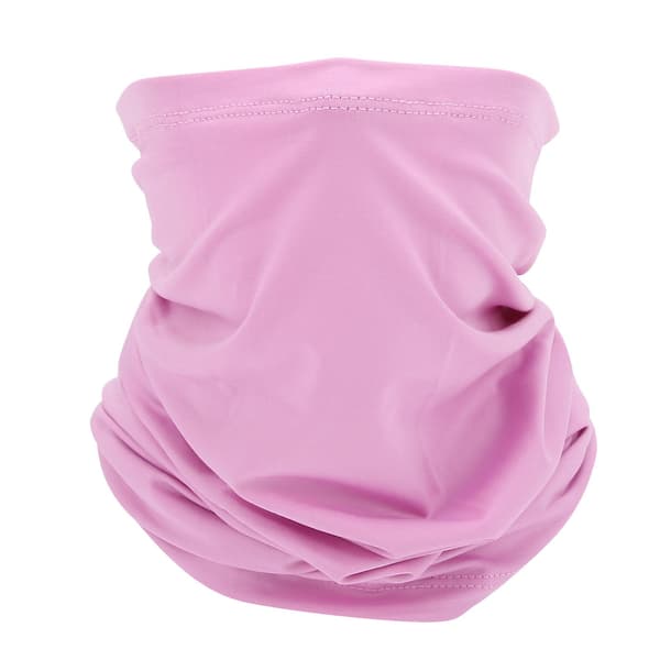 Ice Silk Scarf Face Mask - Breathable, Washable, Soft - Multifunctional Headband (Purple)