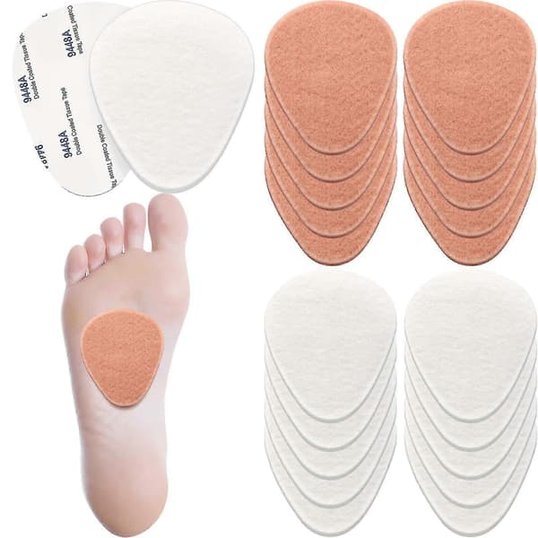20-pack metatarsala fotkuddar i filt