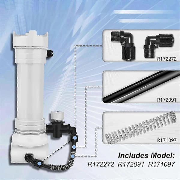 Klorinator Dele Kompatible med Automatisk Føder/Klorinator Dele 320 og 322, Inkluderer Model R172272 R172091 R171097