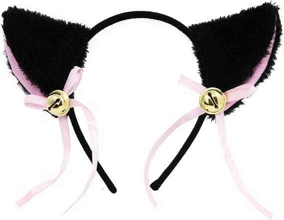 Dewenwils Cat Cosplay Set, Cat Headband Cat Tail Ears DXGHC