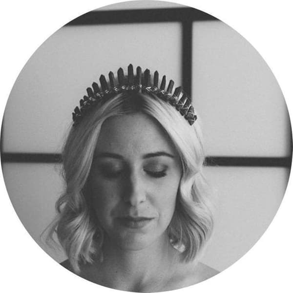 Raw Crystal Quartz Crown Headband - Handmade Natural Stone Tiara