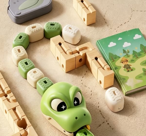 RC Magnetisk Girig Orm Fjärrkontroll Leksak, Interaktivt Spel för Barn