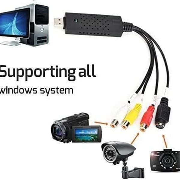 Video Capture Card, USB2.0 Adapter, Audio Recorder, VHS VCR