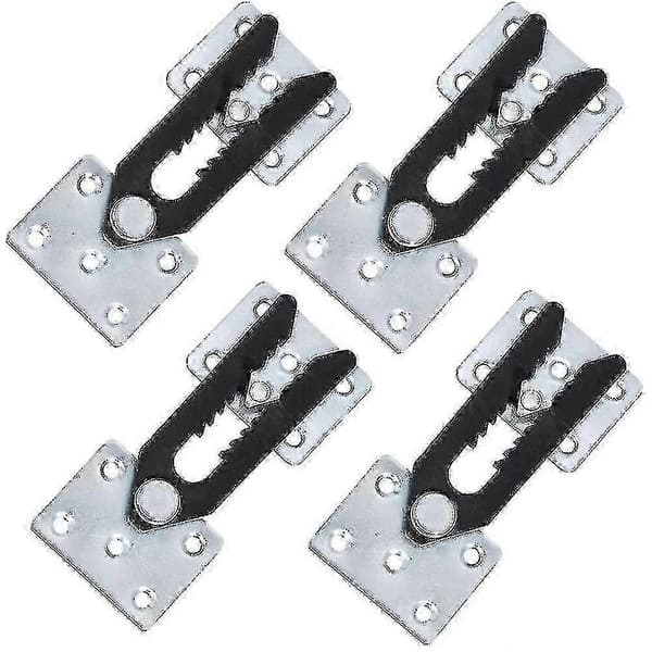 Sektionssofakoblinger, 4 stk. Metal Sofasamlingsbeslag Snap Alligator Stil Sektionssofakoblinger