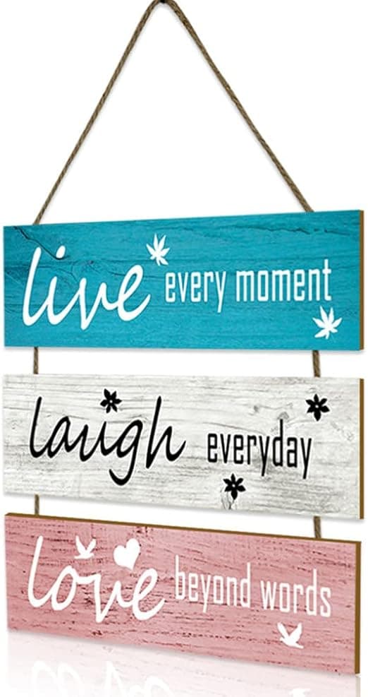 Universal Country Kitchen Wall Sign, Hanging Rustic Wood,